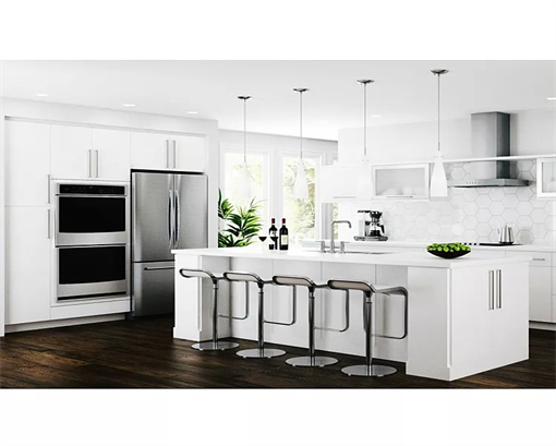 Contemporary Design Light Series Solid Wood Kitchen Cabinets