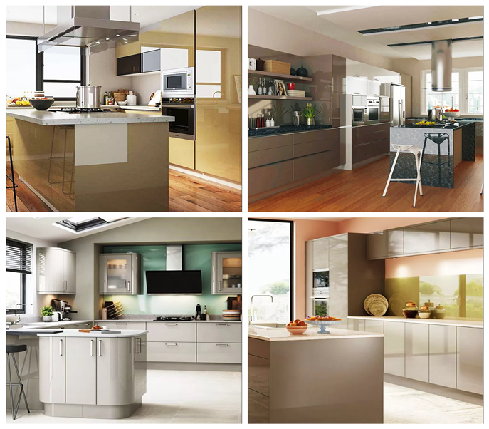 High-End Design Modern Style High Gloss Kitchen Cabinets