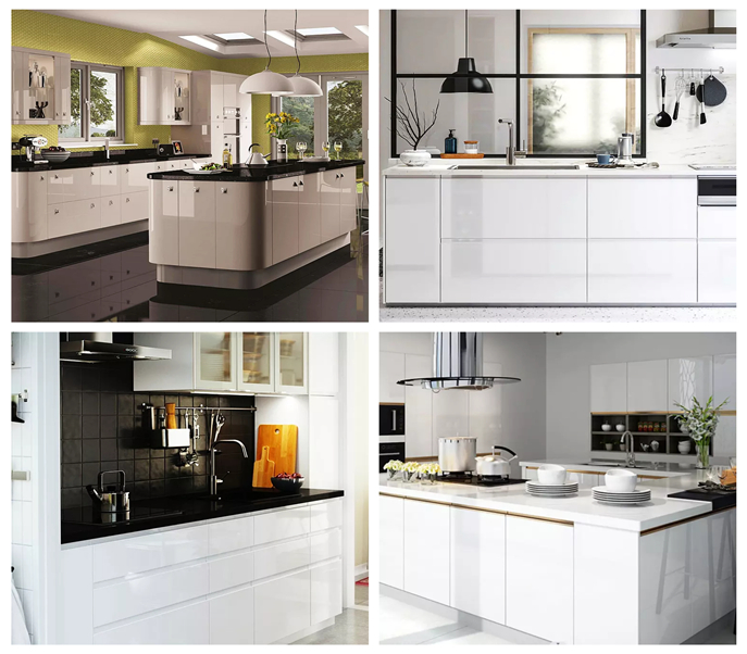 Fashion White Matte Kitchen Cabinet