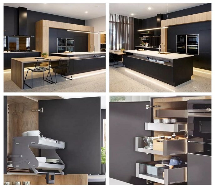 Modern Kitchen Cabinet With Island Design High End Luxury